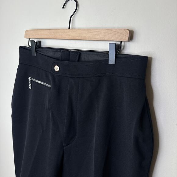 Bogner Sport Women's Softshell Ski Pants in Black Size 16 Stirrups Snow Guard - Picture 3 of 10